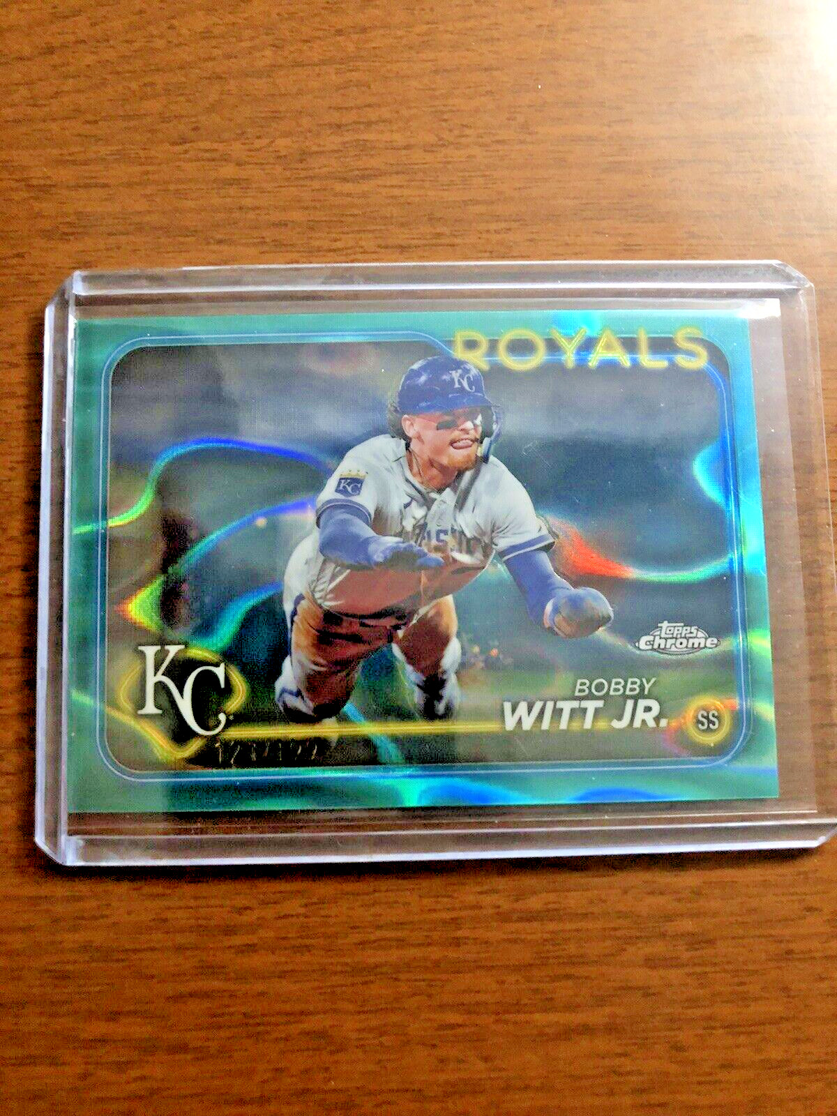 2024 Topps Chrome - Aqua Lava Refractor #120 Bobby Witt Jr. 121/199