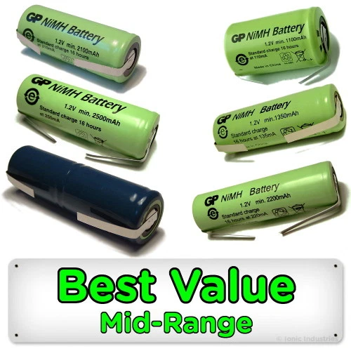 G.P.BATTERIES Batería de repuesto de cepillo de dientes para TODOS Braun Oral-B Triumph Sonicare Colgate Pro