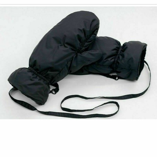 Herren Damen Ente Down Handschuhe Fäustlinge Ski Wander Winter Warm Dick Schwarz - Bild 6 von 10