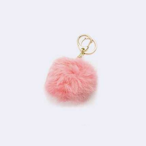 Fluffy Fur Ball Pom-Pom Keychain - Picture 8 of 25