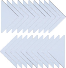 120 Pcs Clear Collar Stays for Polo Shirts, No Curl Adhesive Stickers