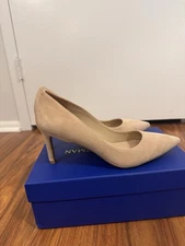 Stuart Weitzman Dancer Pump 7.5 (Beige Suede)