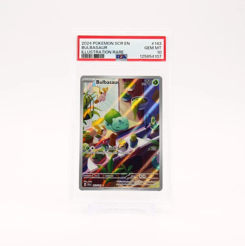 Bulbasaur - 143/142 PSA 10 Stellar Crown Illustration Rare Pokemon - GEM MT