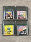 Lot of 4 Nintendo Game Boy Color Cartridges Kids Muppets Monsters 102 Sabrina