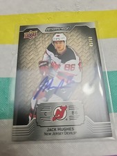 2023-24 Engrained HOCKEY  WHITE BIRCH AUTO  45/50 JACK HUGHES 