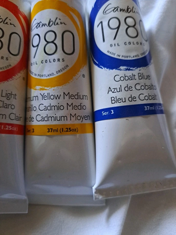 Gamblin 1980 Oil Colors Lot Of 4 Various Paint Tubes 37ml Artist Painter Supply - Image 2 of 4