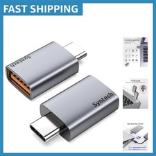 Luxury USB C to USB 3.2 Adapter 2-Pack 10Gbps High-Speed Transfer in Aluminium