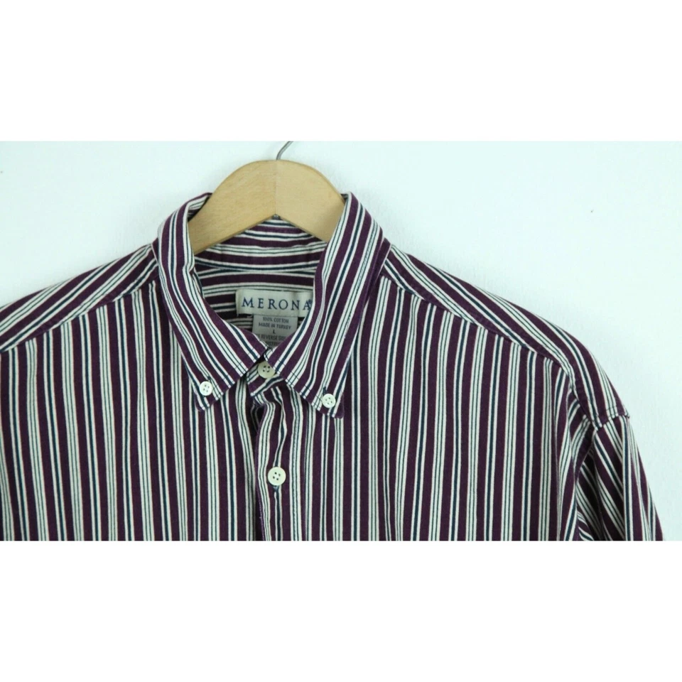 Camisa De Colección Para Hombre Grande Con Botones Años 90 Papá Normcore Preppy Dark Academia Foto 2 de 4