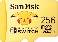 SanDisk 256GB microSDXC Card Pok mon Edition Pikachu - SDSQXAO-256G-GN6Z