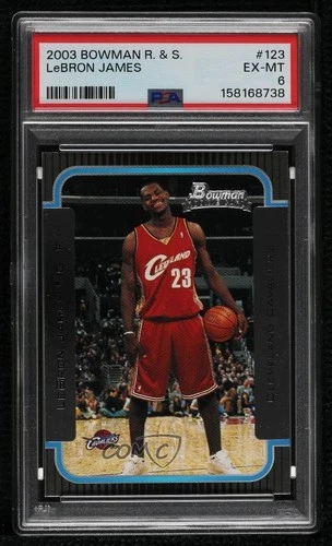 2003 Bowman Lebron James PSA 6