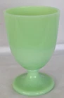 Fenton Martha Stewart by Mail Jadeite Pedestal Vase Goblet Green Milk Glass