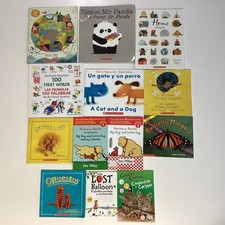 Kindergarten Spanish Bilingual Lot of 13 Picture Books Espanol