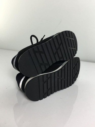 Sergio Rossi Low-Cut Sneakers/Uk5/Blk - Picture 4 of 5