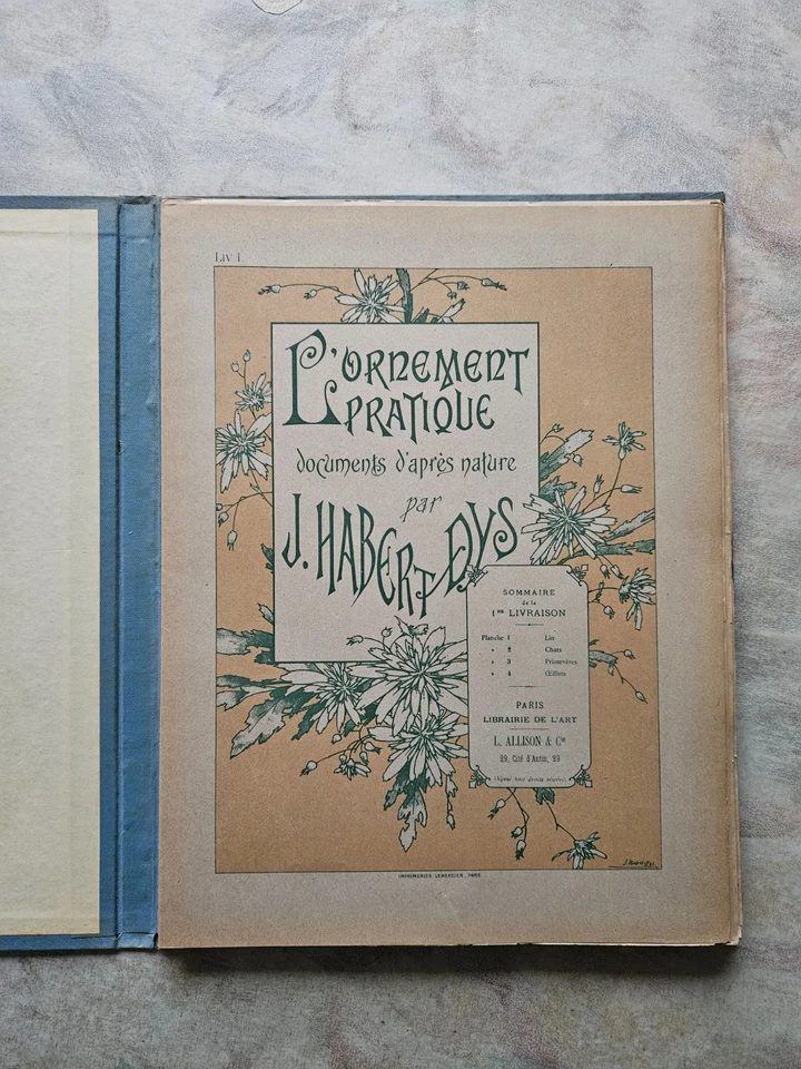 ÉO1899 Couleurs Jules Habert-Dys L'ornement pratique Documents d'après nature - Photo 4/4