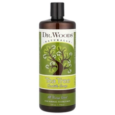 Dr Woods Tea Tree Castile Soap 32 fl oz 946 ml All-Natural, Cruelty-Free,