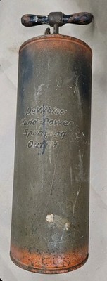 Antique DeVilbiss Hand-Power Spraying Outfit Tank Pump Spray Paint