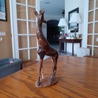 Vintage 8" Hand Carved Wooden Giraffe Figure Made in Kenya — photo 3