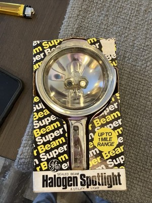 GE Super Beam Halogen Spotlight  & Utility Light In Original Box.