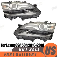 For Lexus GS450h Headlight Driver/Passenger Side | Pair LED 2016 2017 2018