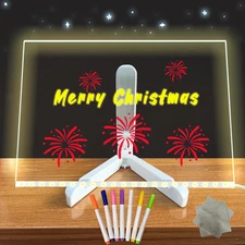 LED Note Board with Colors for Kids Light LED Drawing Board 12x8 7.9 Light up