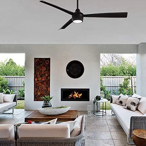 Skinnie 56" Ceiling Fan with LED Light - Coal Finish - Picture 6 of 9