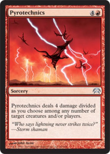 1x Lightly Played, English Pyrotechnics - Planechase