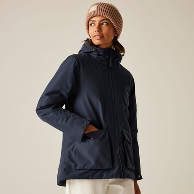 Regatta Ladies Womens Melane Waterproof Insulated Hooded Jacket Coat RWP457
