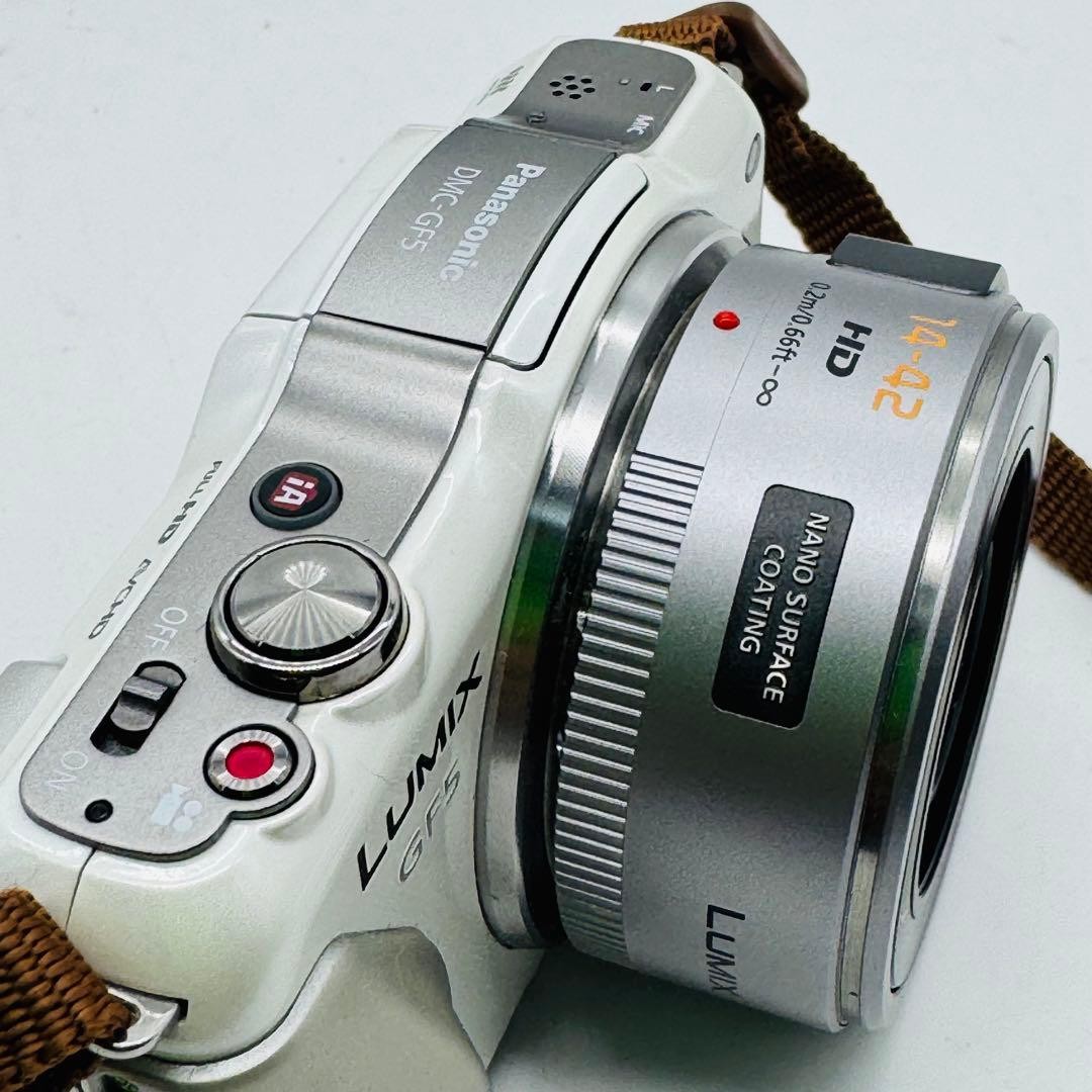 Panasonic LUMIX DMC-GF5 White Mirrorless Camera 14-42mm Kit | eBay