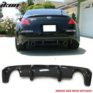 For Nissan 350Z 370Z Rear Spats Bumper Lip Splitter Diffuser Canard Chin Spoiler For Nissan 350Z 370Z Rear Spats Bumper Lip Splitter Diffuser Canard Chin Spoiler
