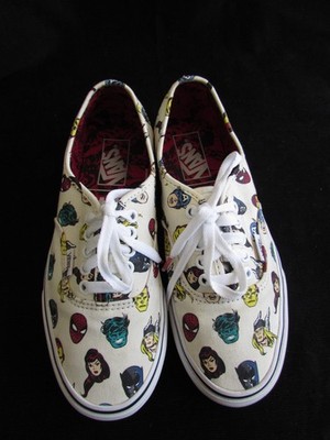 Vans x Marvel Avengers Heads Comic Unisex Sneakers Canvas Shoes Sz Wmns 8/M 6.5