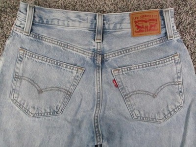 Levi's '94 Baggy Straight Jeans Womens 27 Blue Denim Light Wash High Rise 27x29
