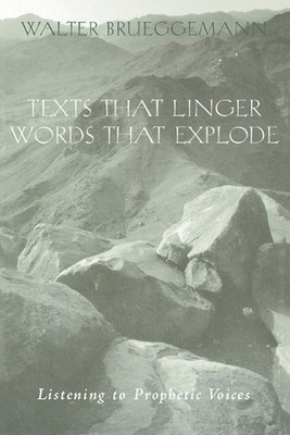 Texts That Linger, Words That Explode: Listening to Prophetic Voices by Walter B
