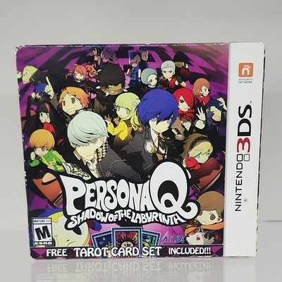 Persona Q: Shadow of the Labyrinth (Nintendo 3DS) ATLUS CIB + Tarot Card Set