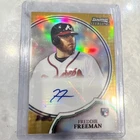 2011 Bowman Sterling Freddie Freeman RC Auto #7 Gold Refractor 48/50