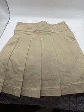 The Children's Place Youth Girls Pleated Skort Skirt Shorts, Khaki, Sz 5SLIM New