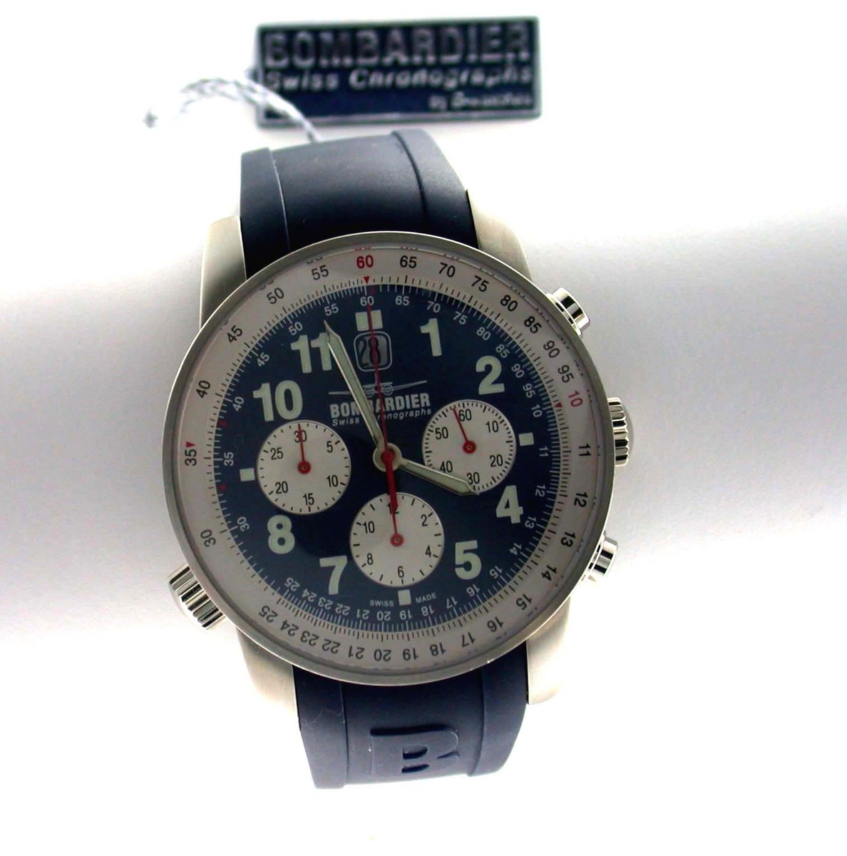 BOMBARDIER WATCH S/S MAN'S COLLECTOR ITEM BB1-04 58th watch made
