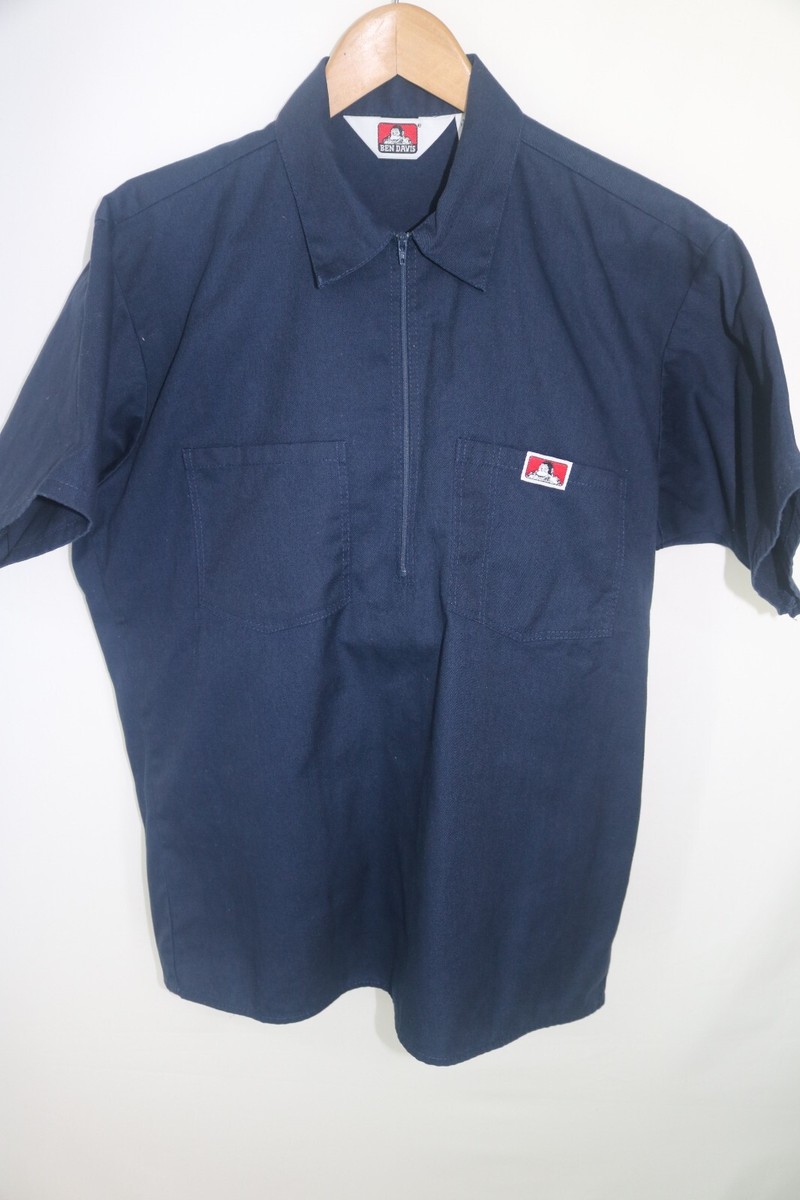 Ben Davis Half Zip polo Shirt NEW Vintage 90s 00s Y2K