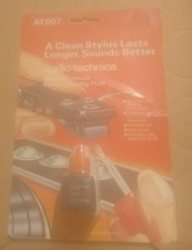 Vintage 1983 Audio-Technica AT607 Stylus Cleaning Fluid Record Player Cleaner