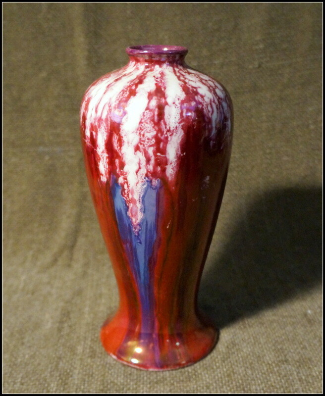 Noritake Art Deco Red Luster Lava Style Vase #A845 | eBay