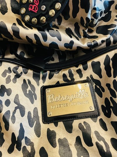 Betseyville Betsey Johnson Leopard Promt Backpack Bag 18” - Picture 7 of 12