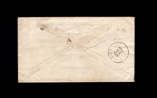Newspaper Embossed Chicago Tribune c1878 Washington Grill Fancy Cancel Cover 9m - Picture 2 of 3