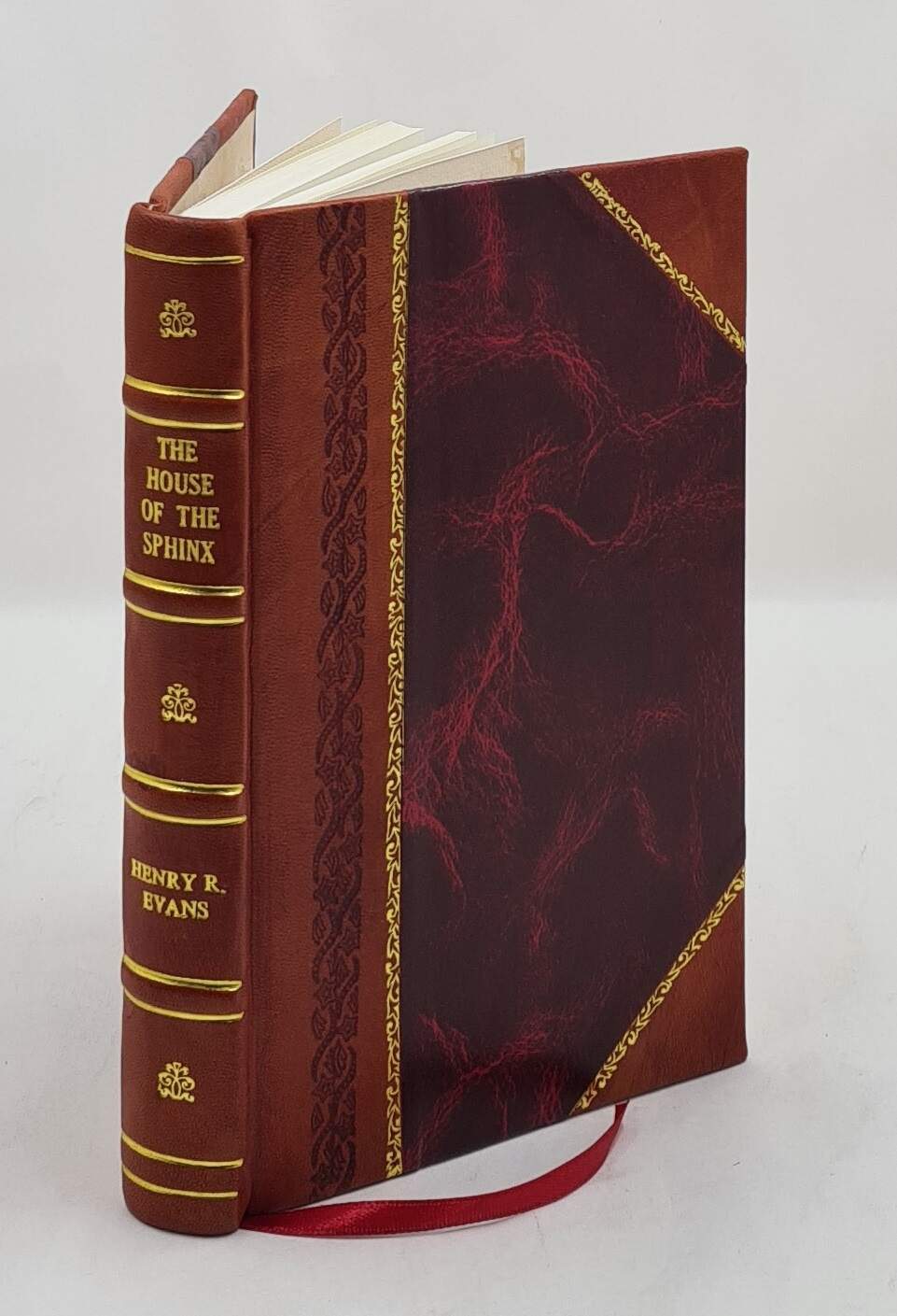 The House of the Sphinx Novel by Henry Ridgely Evans Leather Bound Edition