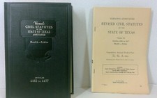 Vernons 1976 Texas Law Civil Statutes Health - Public Articles 4465 to 4477