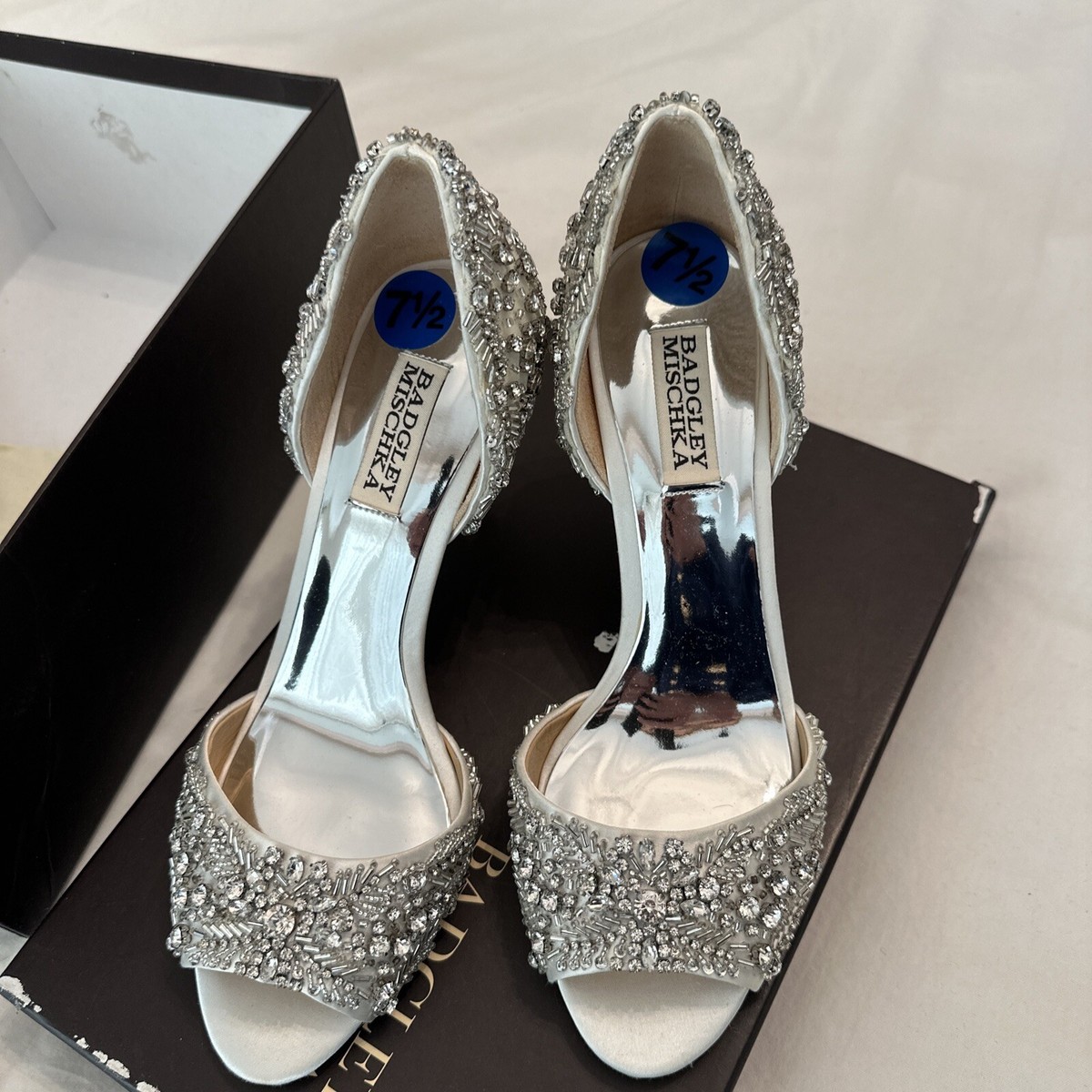 Heel Shaina Badgley Mischka Bridal Shoes Badgley Mischka Seina