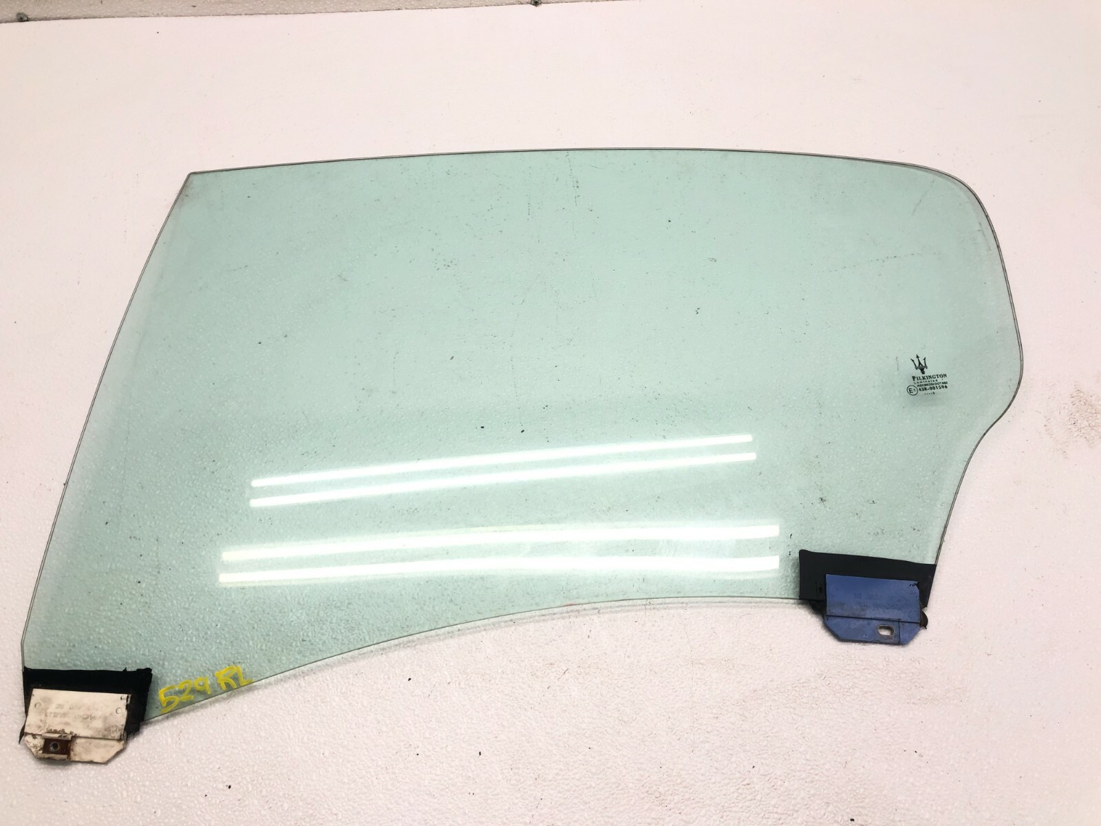 03-08 MASERATI QUATTROPORTE M139 REAR LEFT LH SIDE DOOR GLASS WINDOW LOT529 OEM