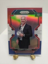 2022 Panini Prizm WWE Happy Corbin #148 Red White Blue Prizm Debut Card