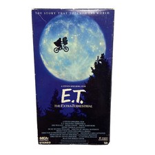 ET The Extra Terrestrial Black Green VHS 1988 Steven Spielberg