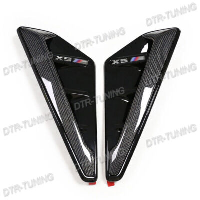 M Carbon Fiber Side Fender Vents Replacement Trim For BMW X5 M G05 F95 2019-2023