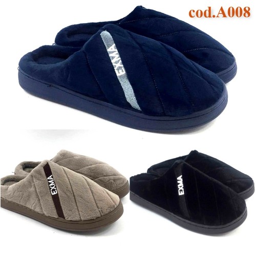 PANTOFOLE CIABATTE UOMO/DONNA con cerniera economiche calde invernali  Italiane EUR 16,50 - PicClick IT