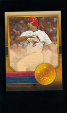 2012 TOPPS GOLDEN GREATS BASEBALL CARD ALBERT PUJOLS #GG-69 CARDINALS
